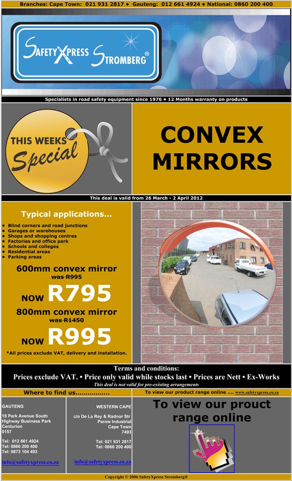 CONVEX  MIRRORS - 27 March 2012